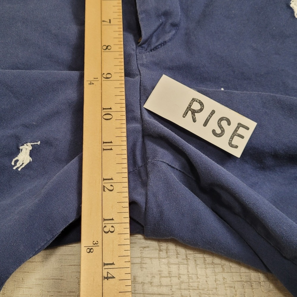 🐎POLO Ralph Lauren Allover Pony 9" Stretch Classic Fit Chino Shorts Blue Men 36 - Picture 13 of 16